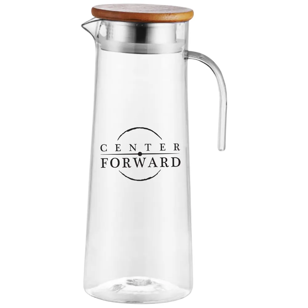 40.6oz. Acrylic Pitcher with Bamboo Lid 6