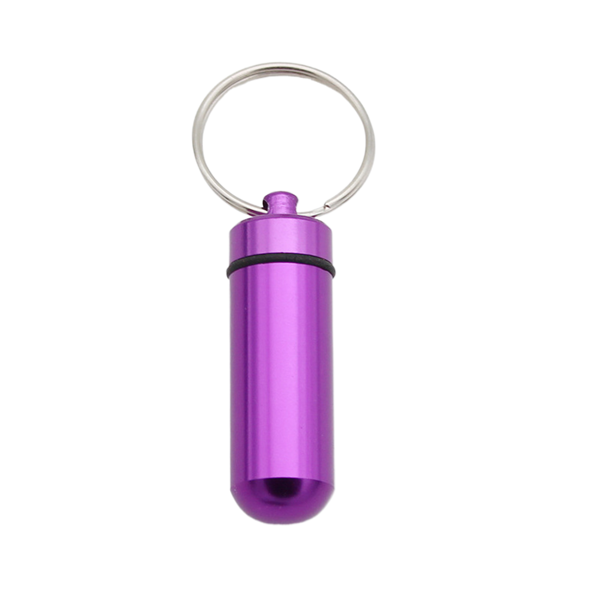 MOQ50 Mini Aluminum Pill Keychain Bottle 4