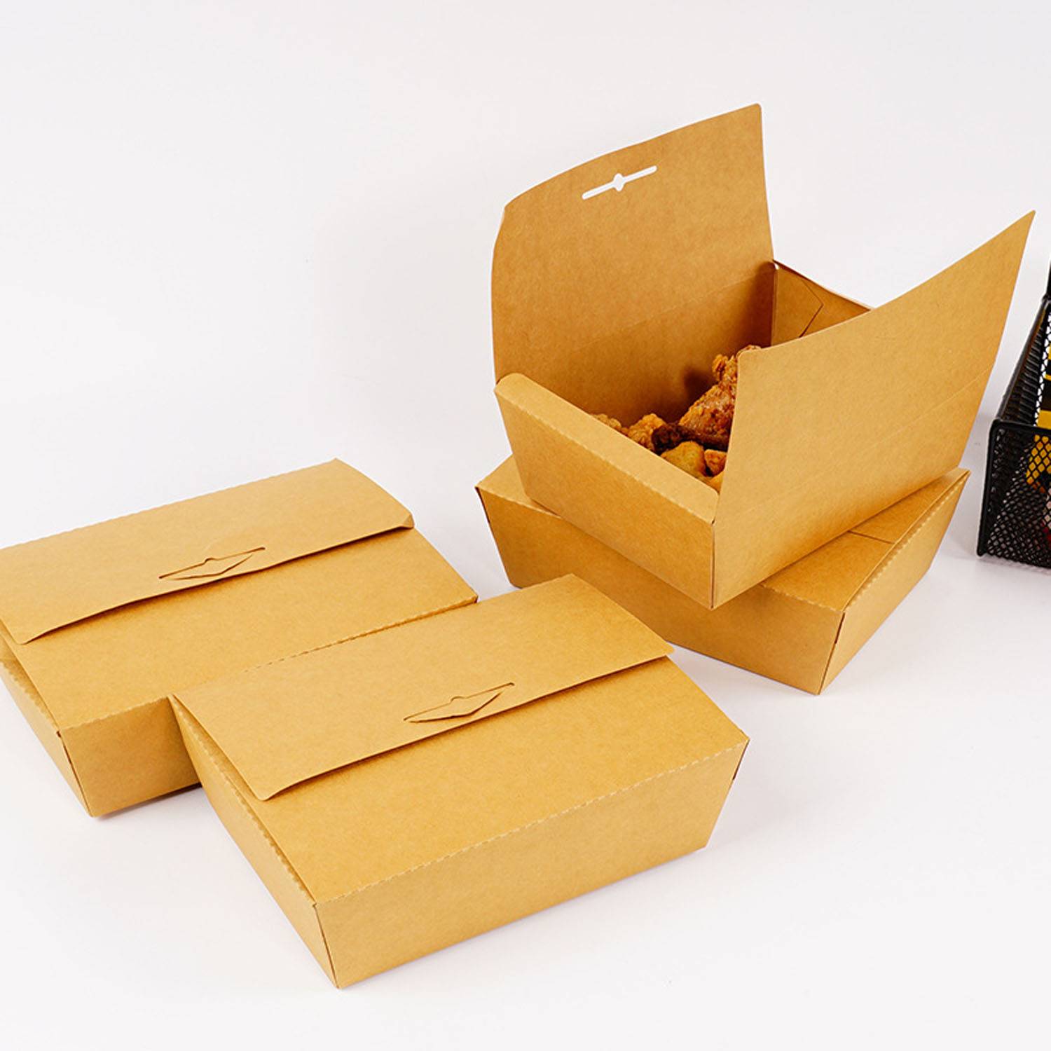 Disposable Oil Resistant Food Paper Box 1