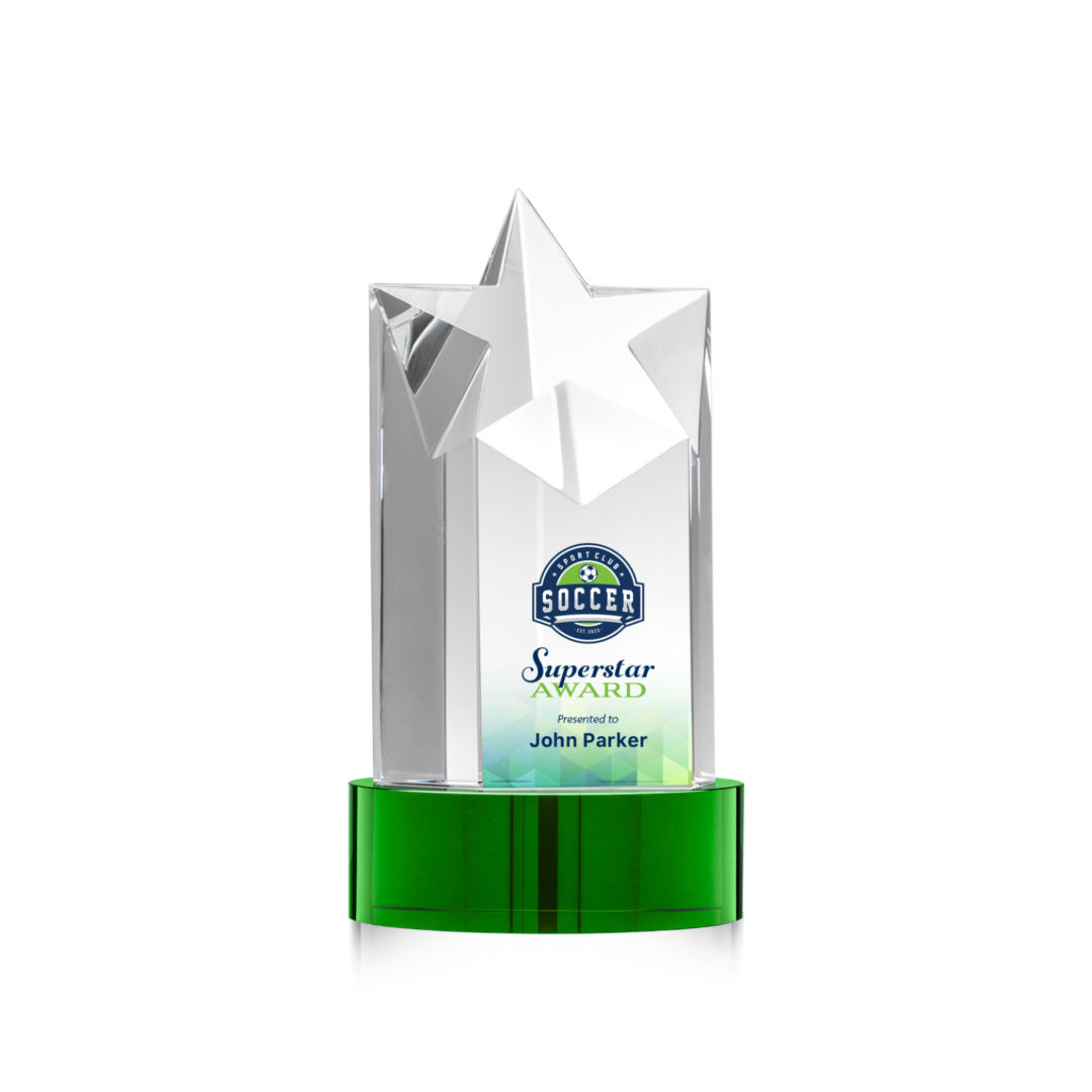 Berkeley VividPrint™ Award on Stanrich Base - Green 3
