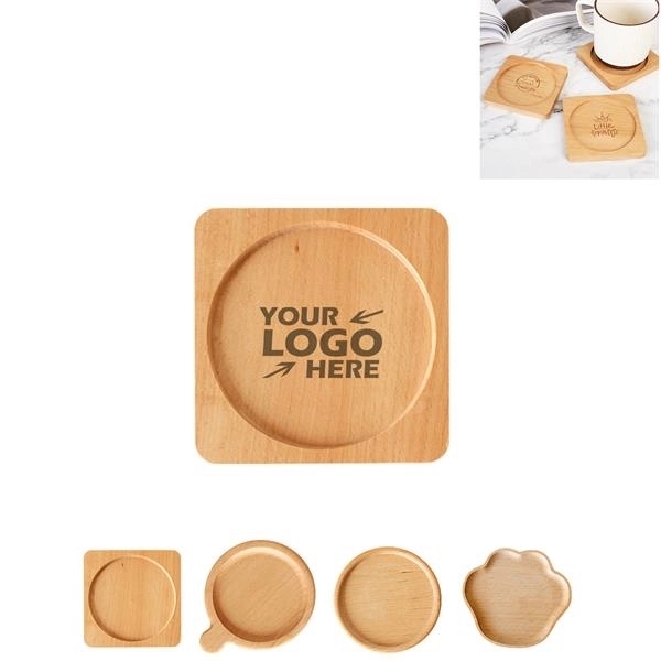 Beech Wood Insulation Coaster 2
