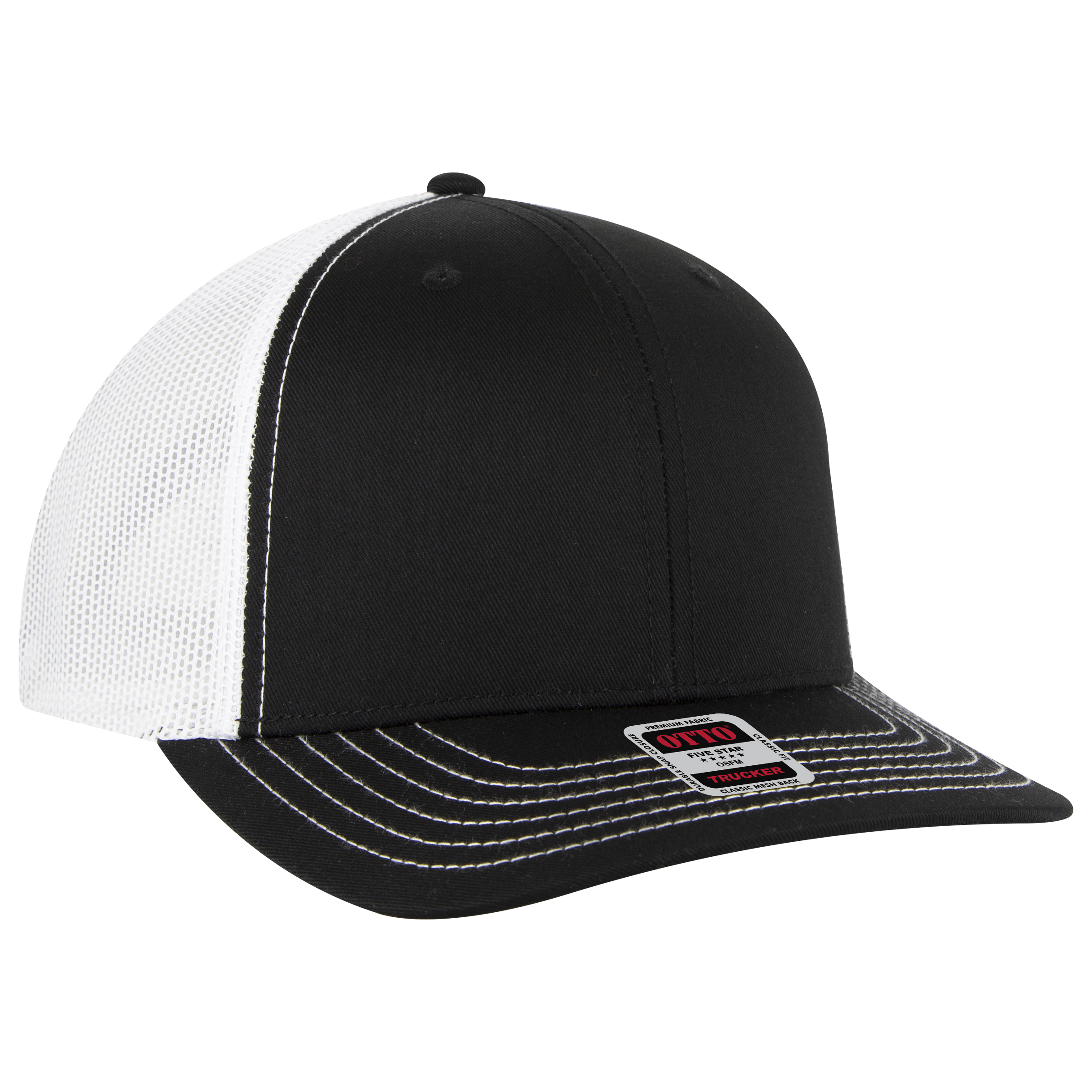 OTTO CAP® 6 Panel Mid Profile Mesh Back Trucker Hat 26