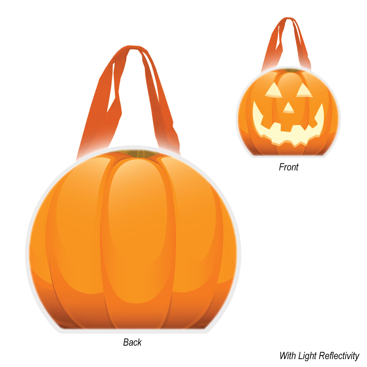 Reflective Halloween Pumpkin Tote Bag 6