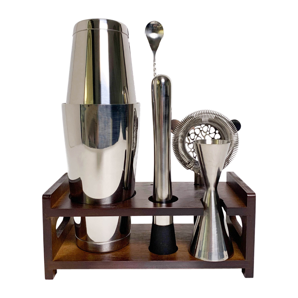 6-pc. Premium Bar Set & Stand 8