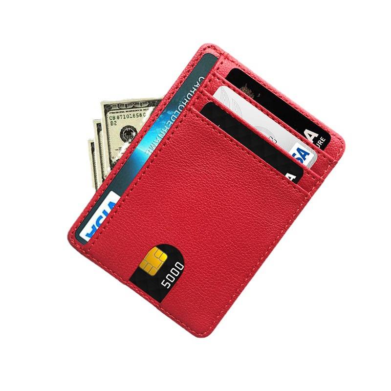 PU Leather RFID Card Holder Wallet 3