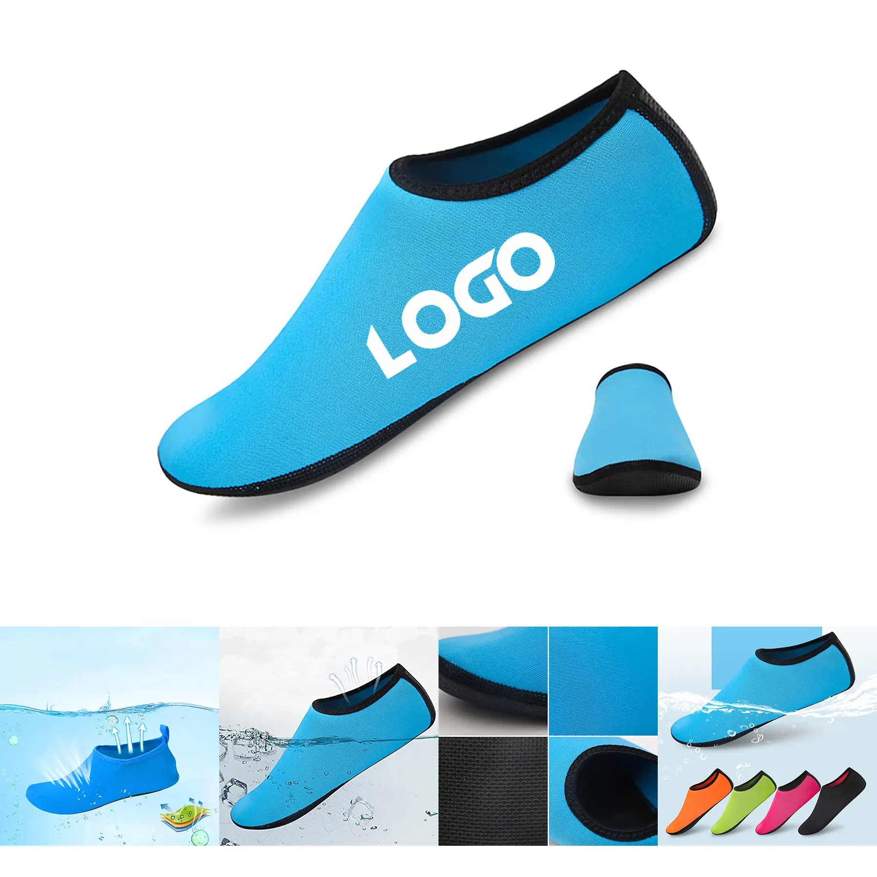 Barefoot Swimming Pool Surf Aqua Socks 2