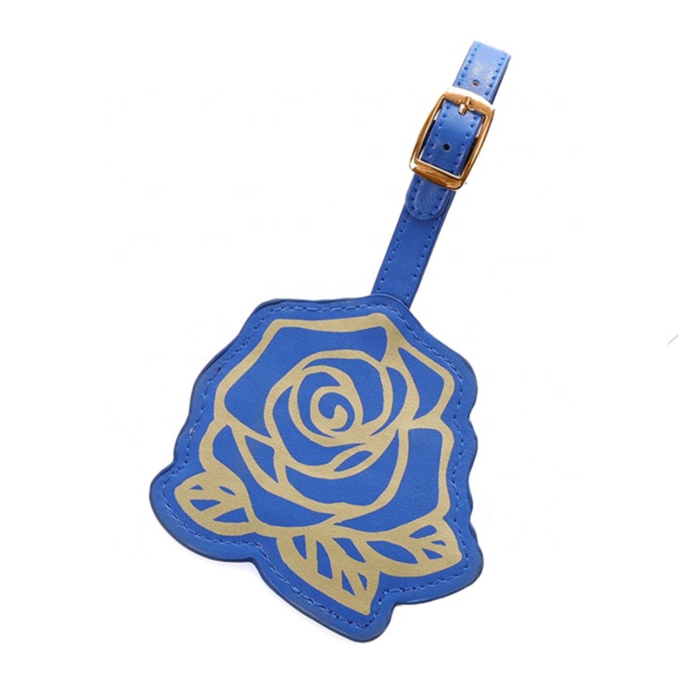 Rose Shape PU Luggage Tag Travel Airline Suitcase Name Tags 2