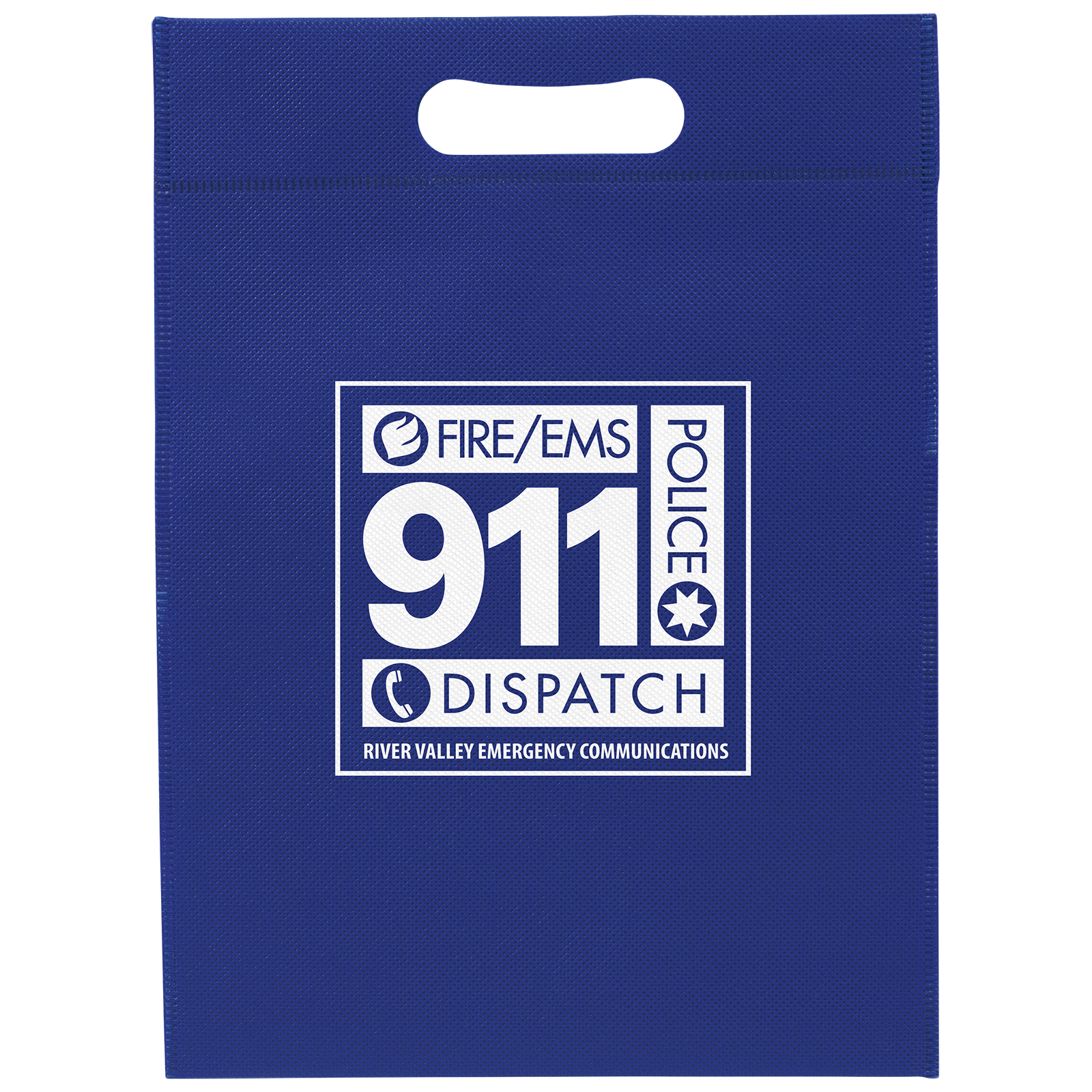 10W x 14H - Non-Woven Die Cut Bag - Screen Print 5