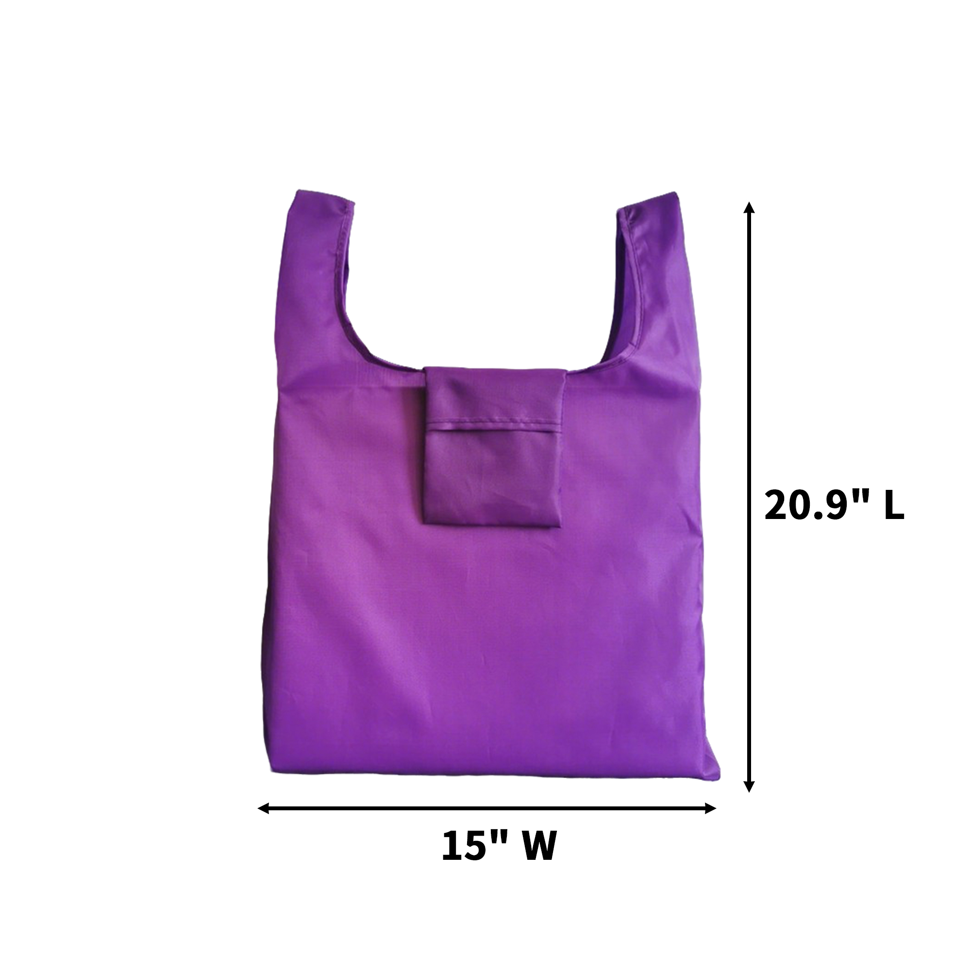 210D Oxford Folding Shopping Tote 20.9" Length x 15" Width 10