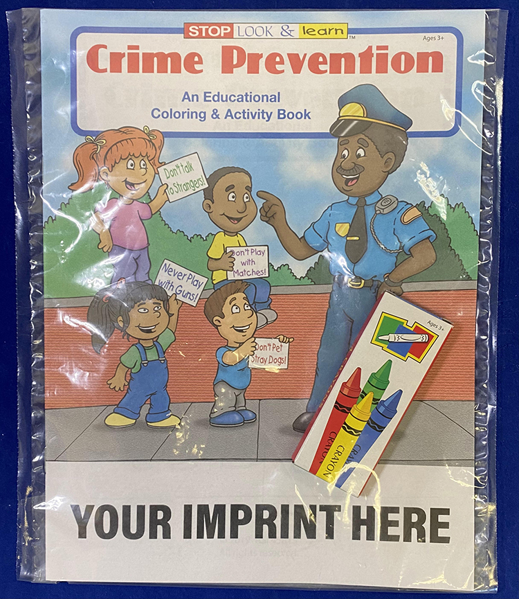 COLORING SET - Crime Prevention Coloring Book Fun Pack 3