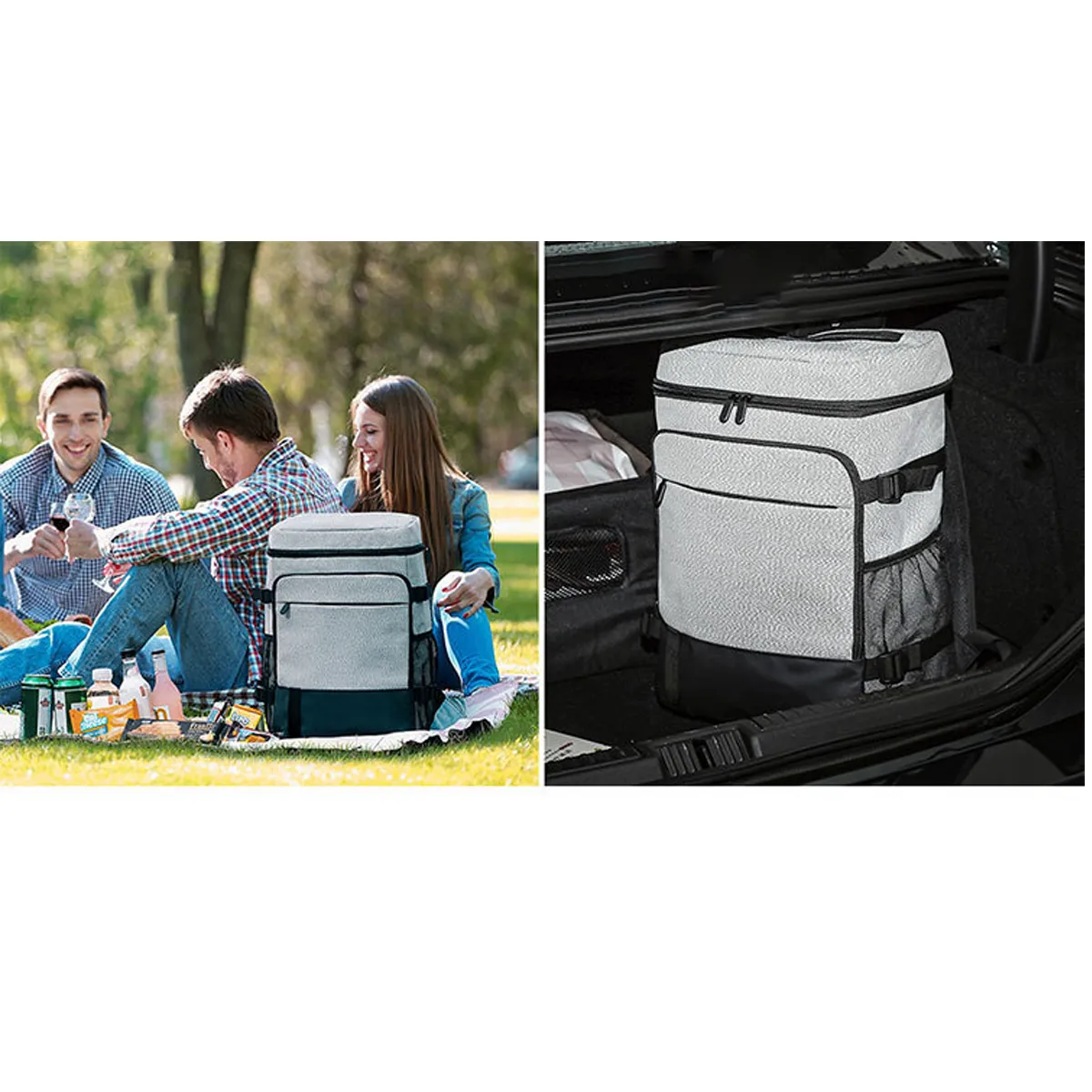 28L Reusable Lasting Freezer Backpacks Lunch Box Cooler Bag 2