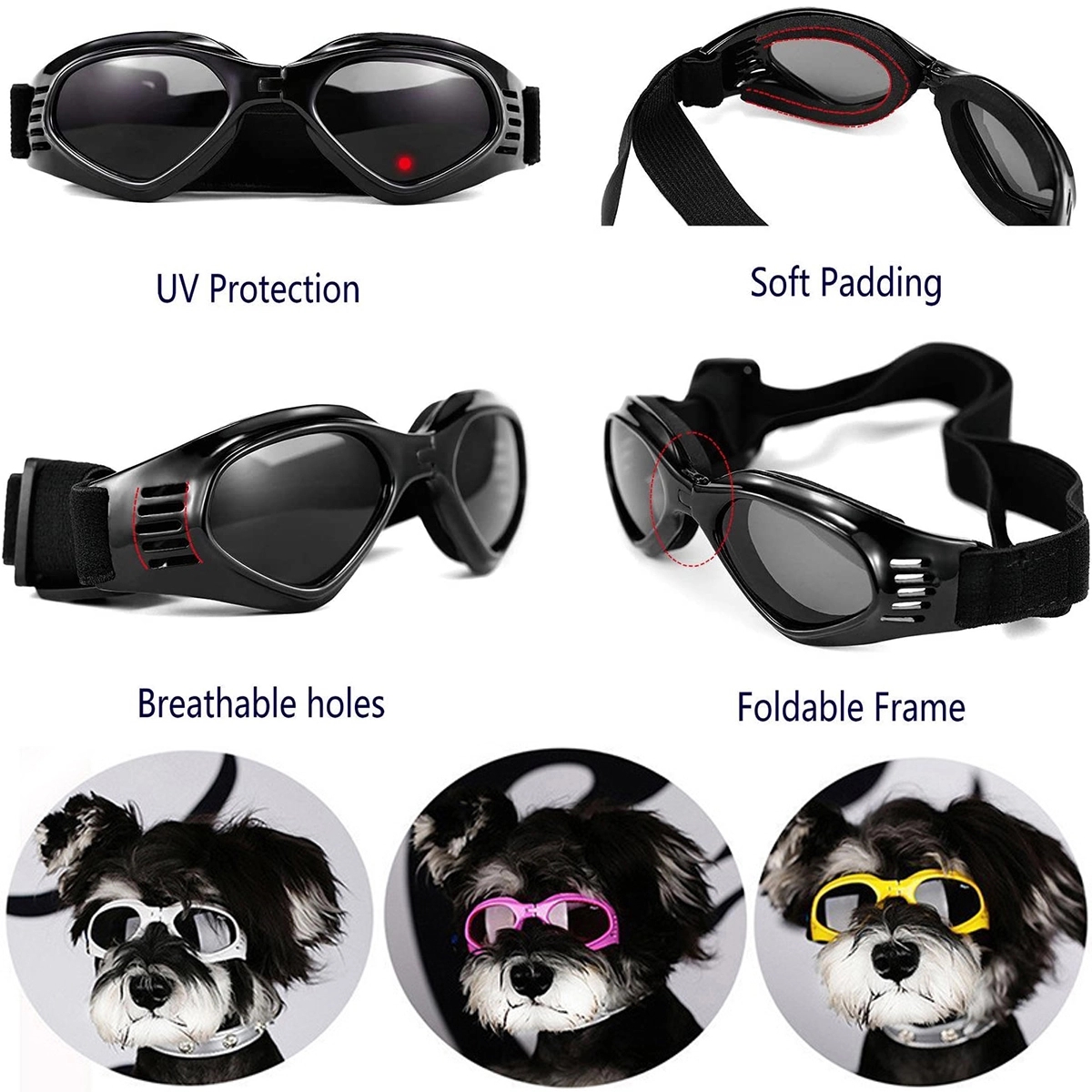 Foldable Pet Sunglasses 3