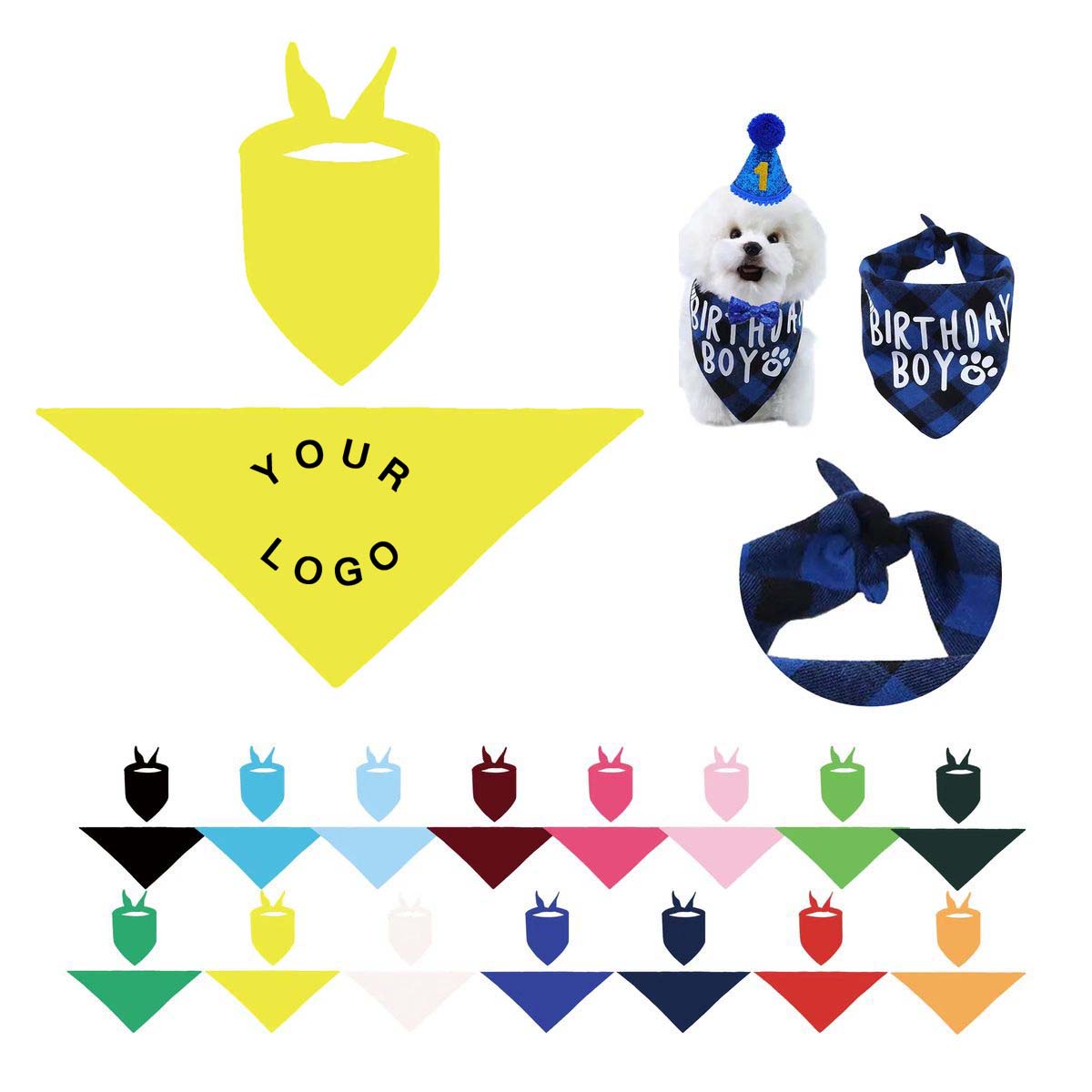 Breathable Dog Bandana for Stylish Pet Outfits 7