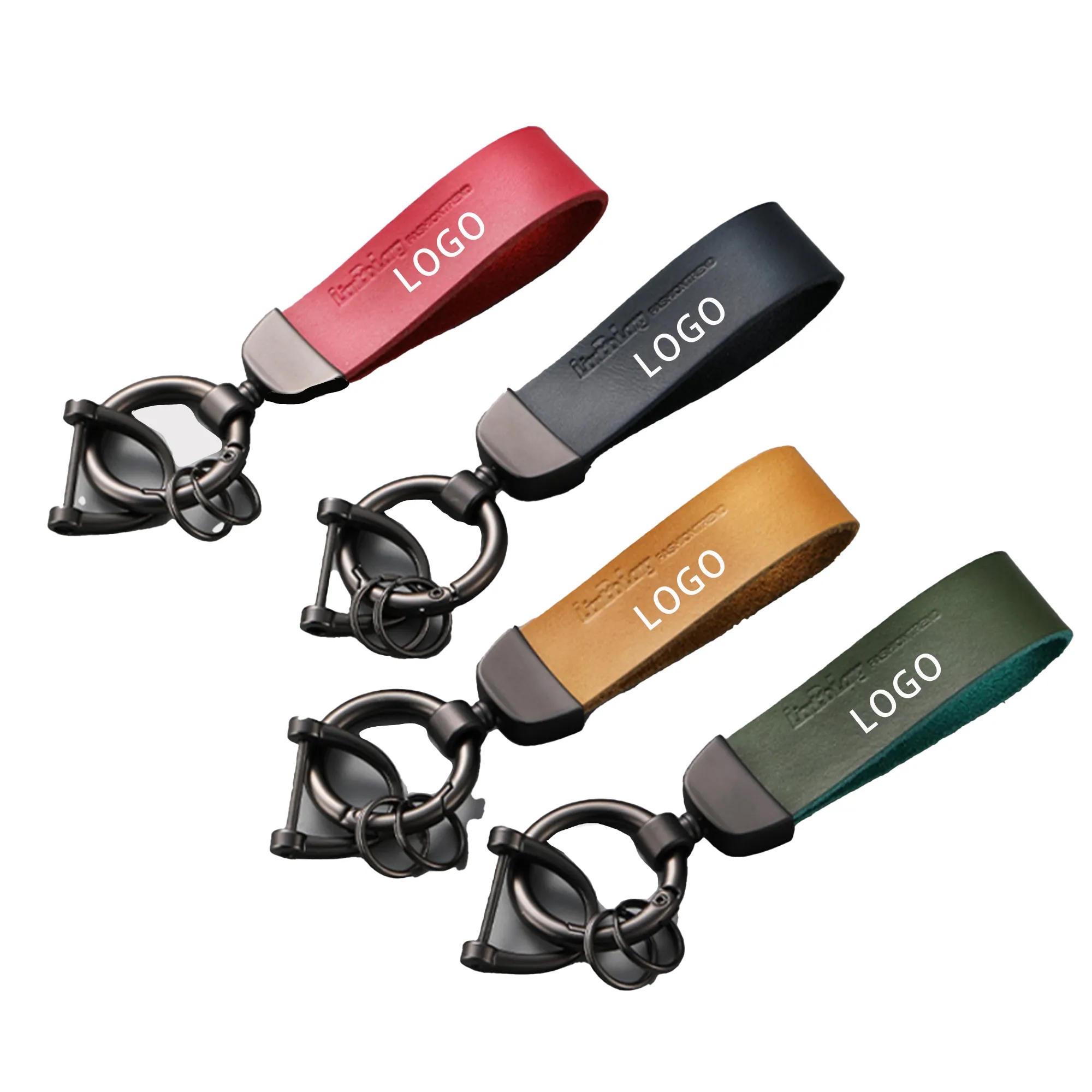 MOQ100 Cowhide Alloy key Chain 11