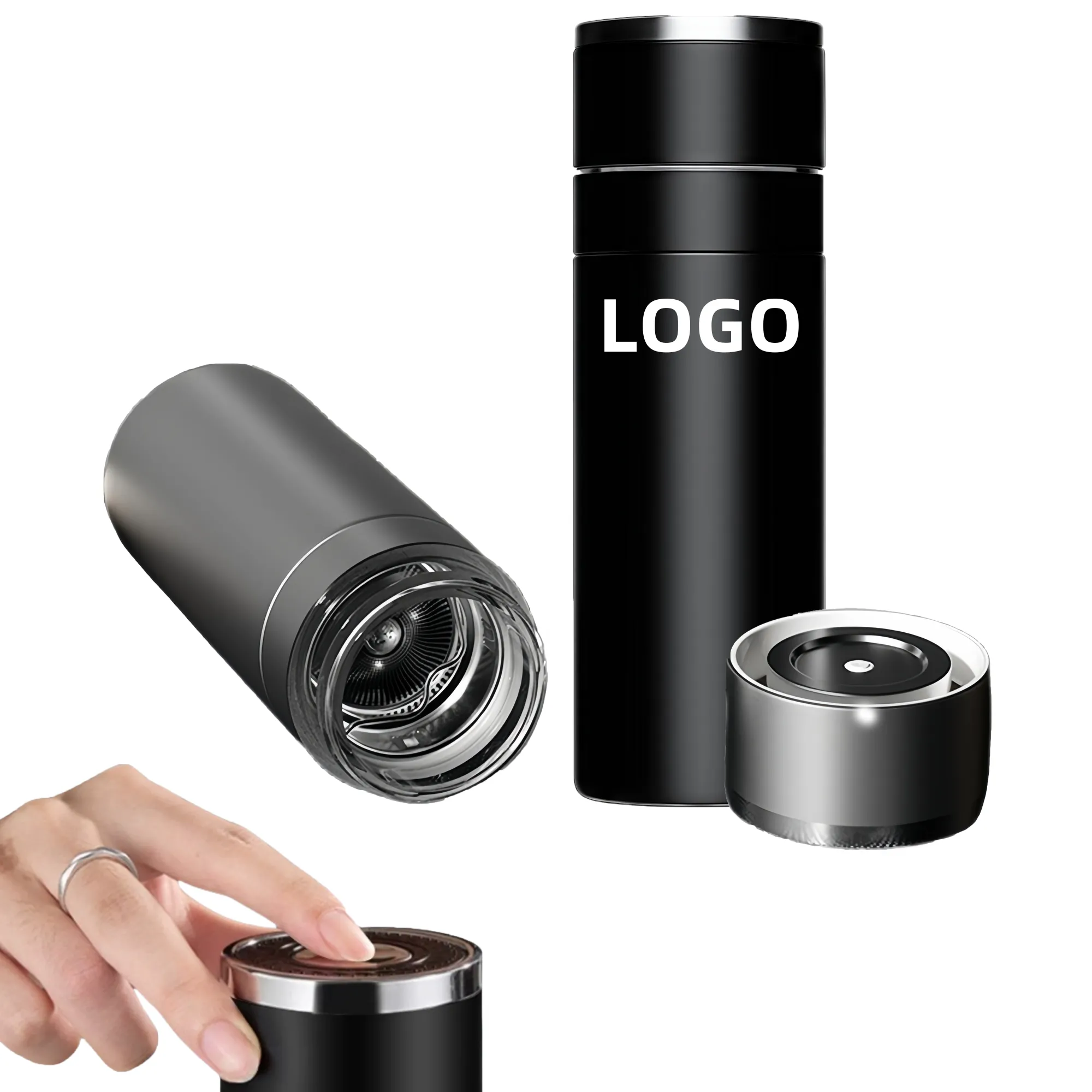 17oz One-Touch Lid Car Tumbler Stainless Steel Insulated Cup 3
