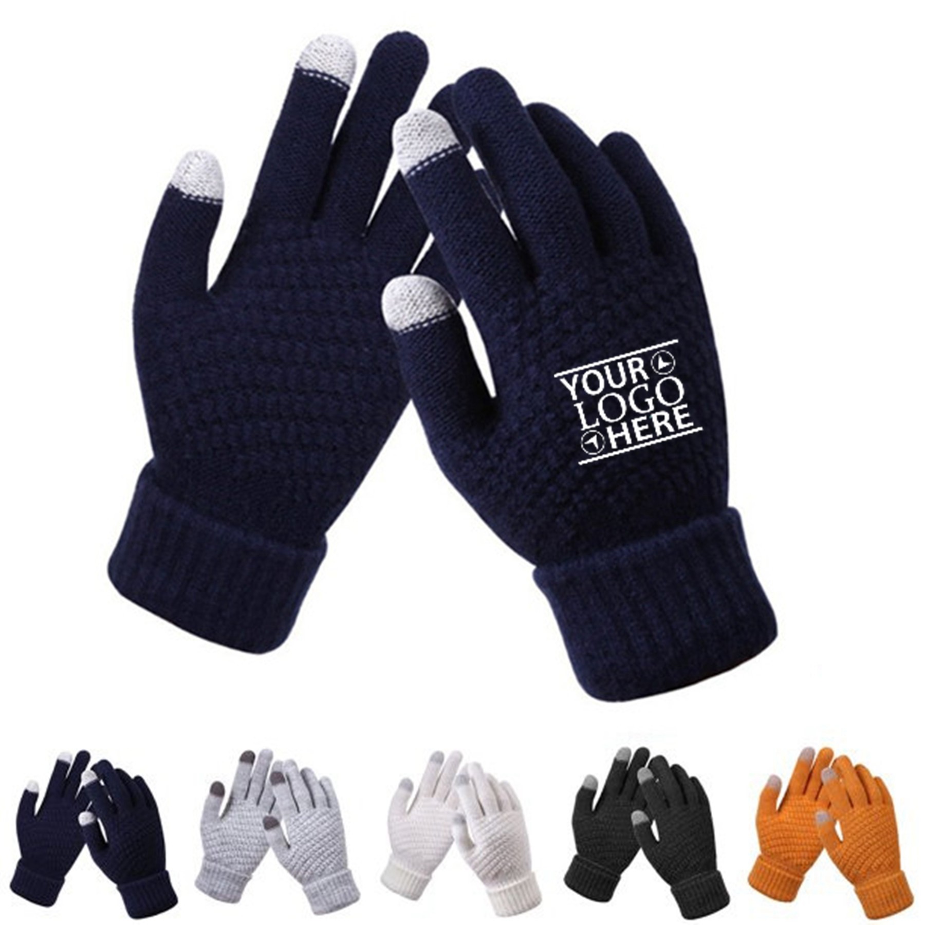 Knitted Gloves Touch Screen 3