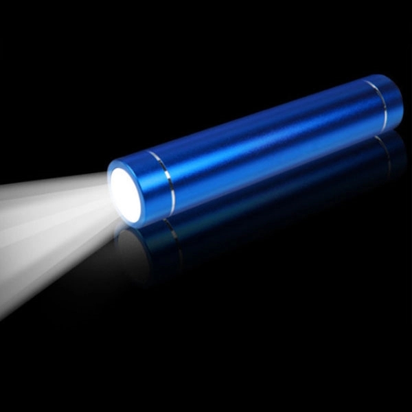 Portable Cylinder LED Flash Light Power Bank 4