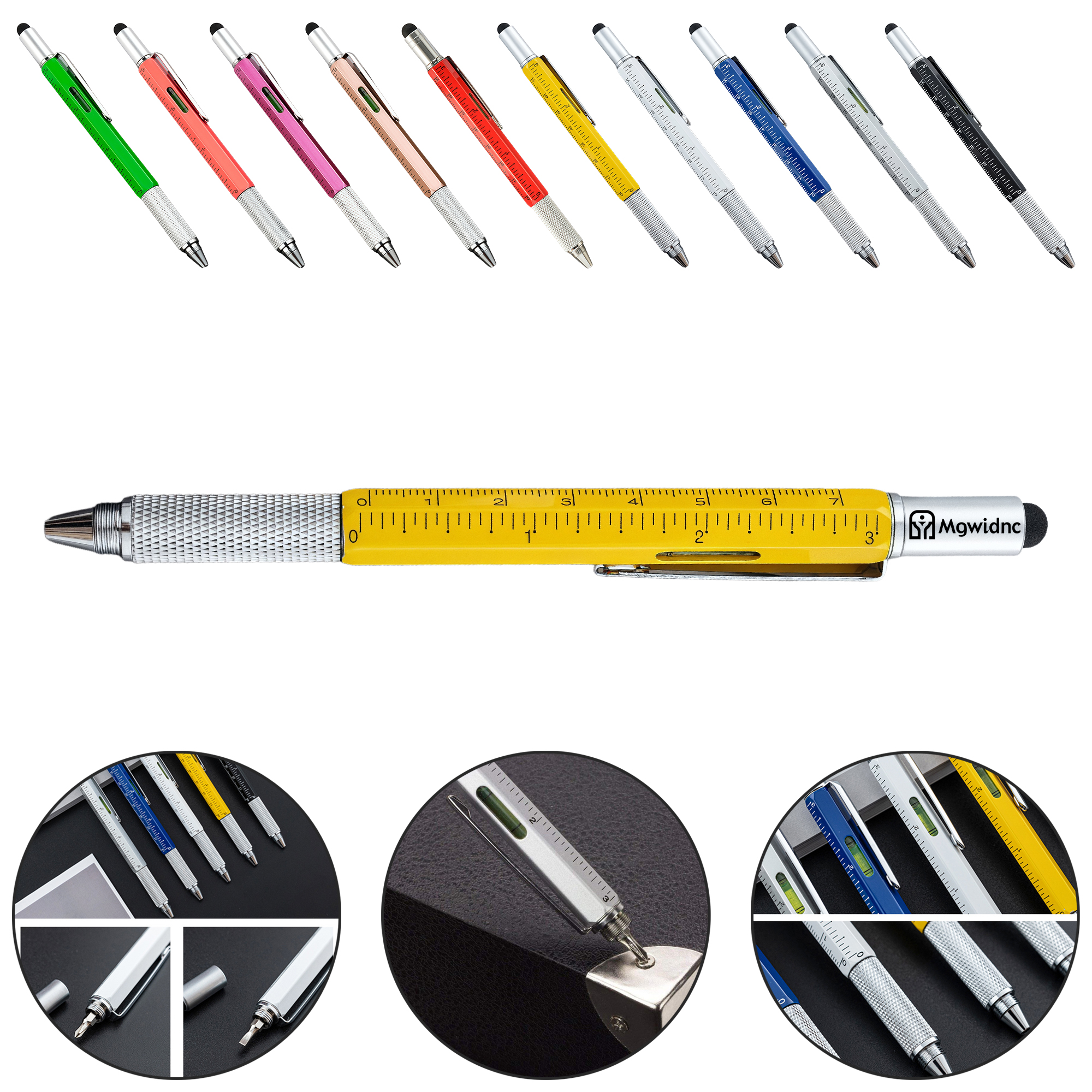 6-in-1 Multi-Function Stylus Pen with Ballpoint