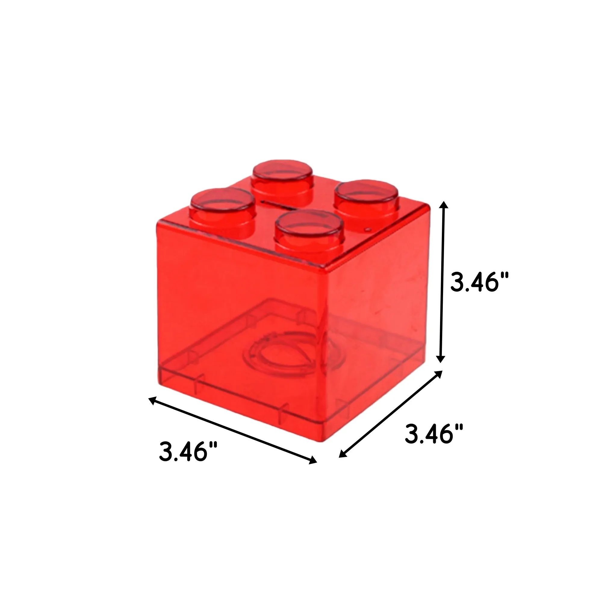 Colorful Transparent Piggy Bank Building Blocks Design 4