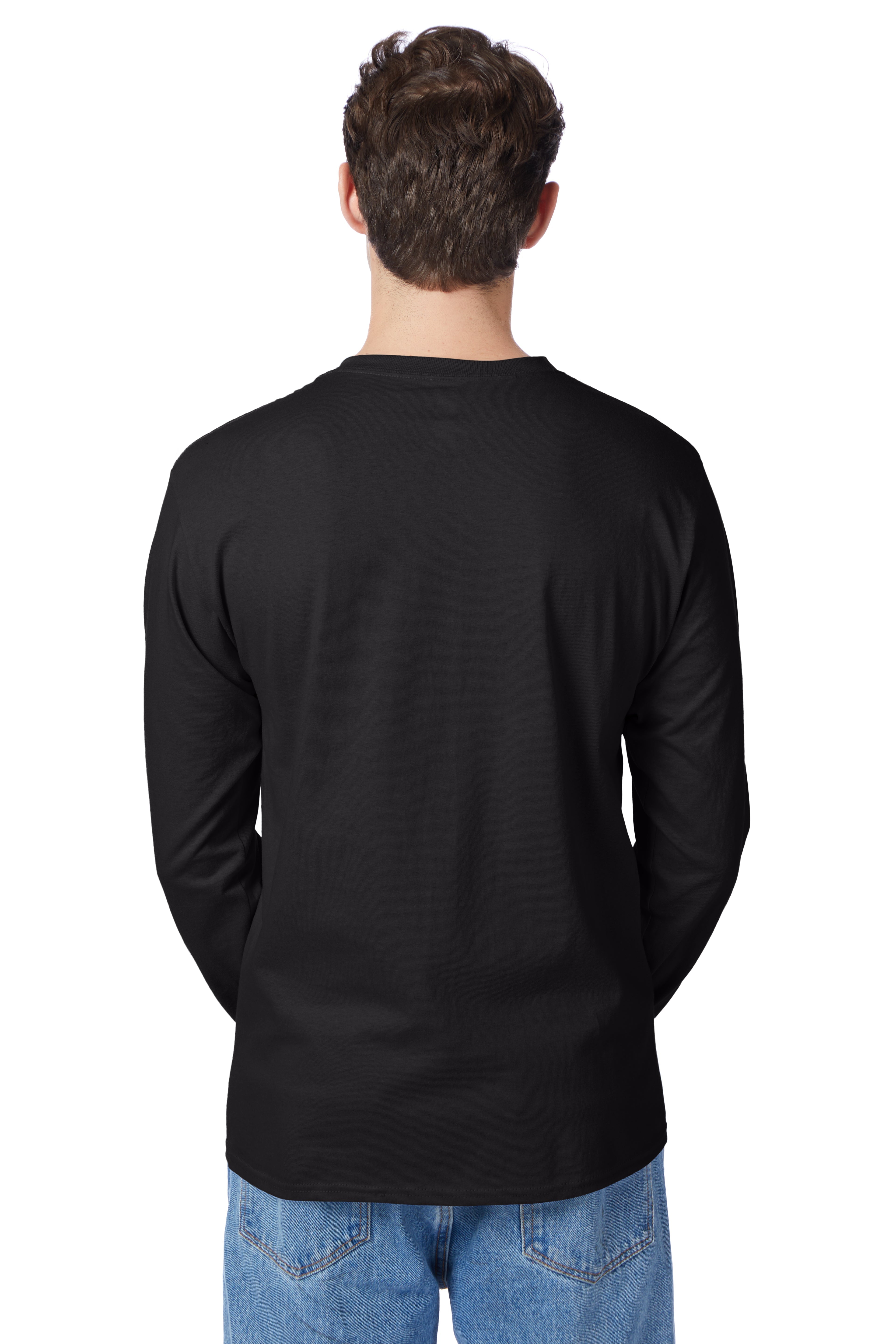 Hanes Authentic-T Long-Sleeve T-Shirt with Pocket 1