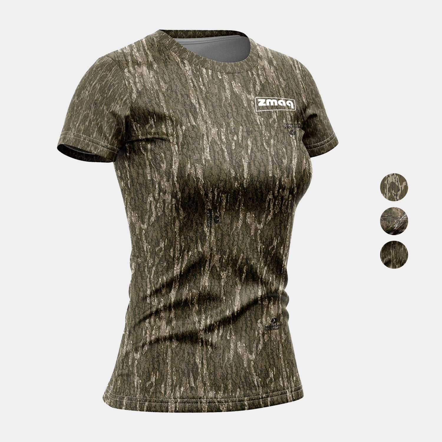 Mossy Oak® Women's 4.4 oz. Polyester Interlock Short Sleeve T-Shirt 2