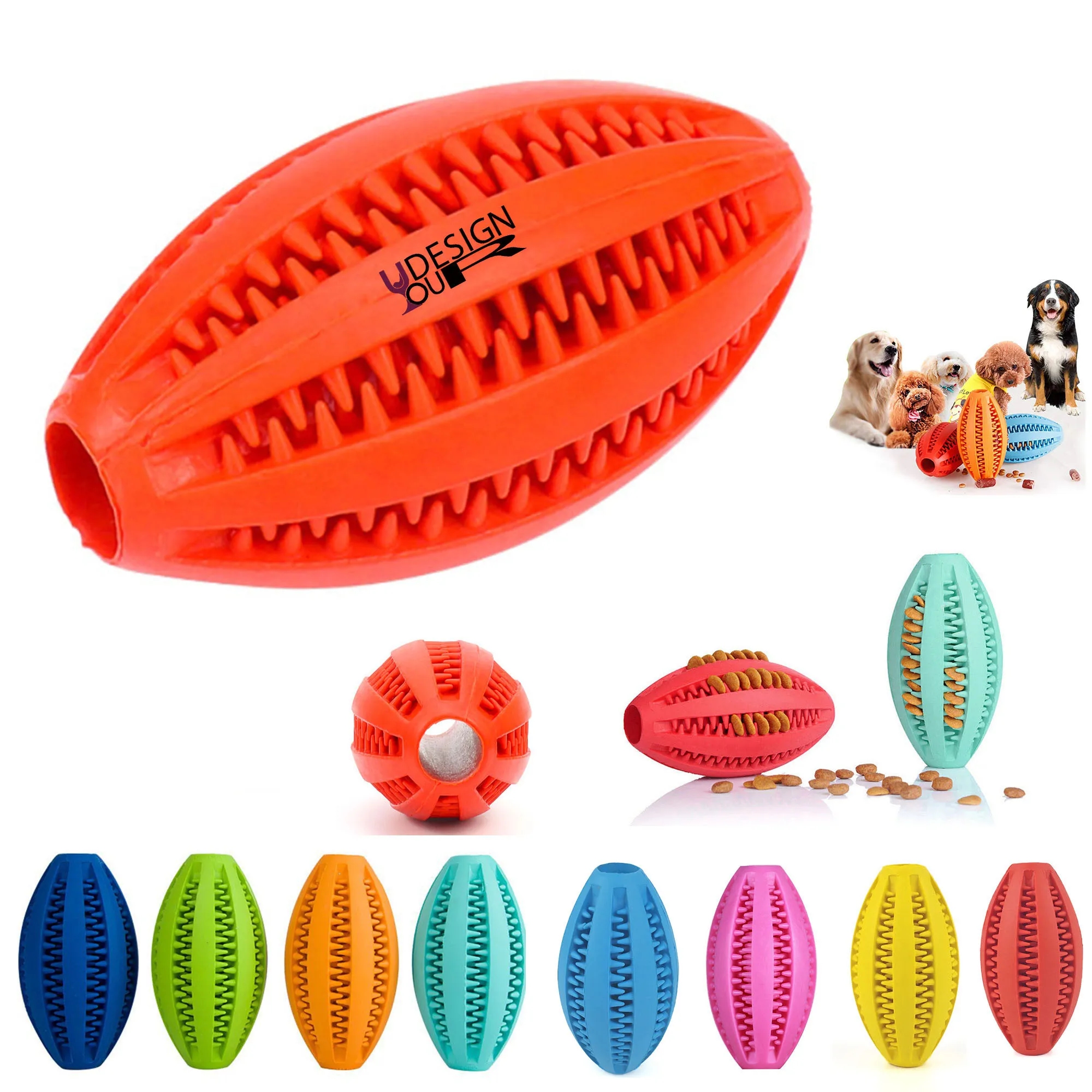 Rubber Treat Dispensing Toy For Aggressive Chewer