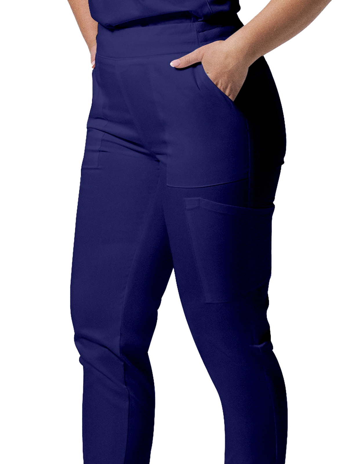 Landau - ProFlex - Women's Six-Pocket Mid-Rise Elastic-Back Waist Jogger Pant 25