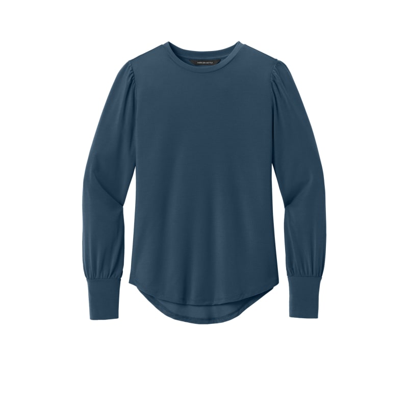 Mercer+Mettle Women's Stretch Jersey Long Sleeve Blouson Top 11