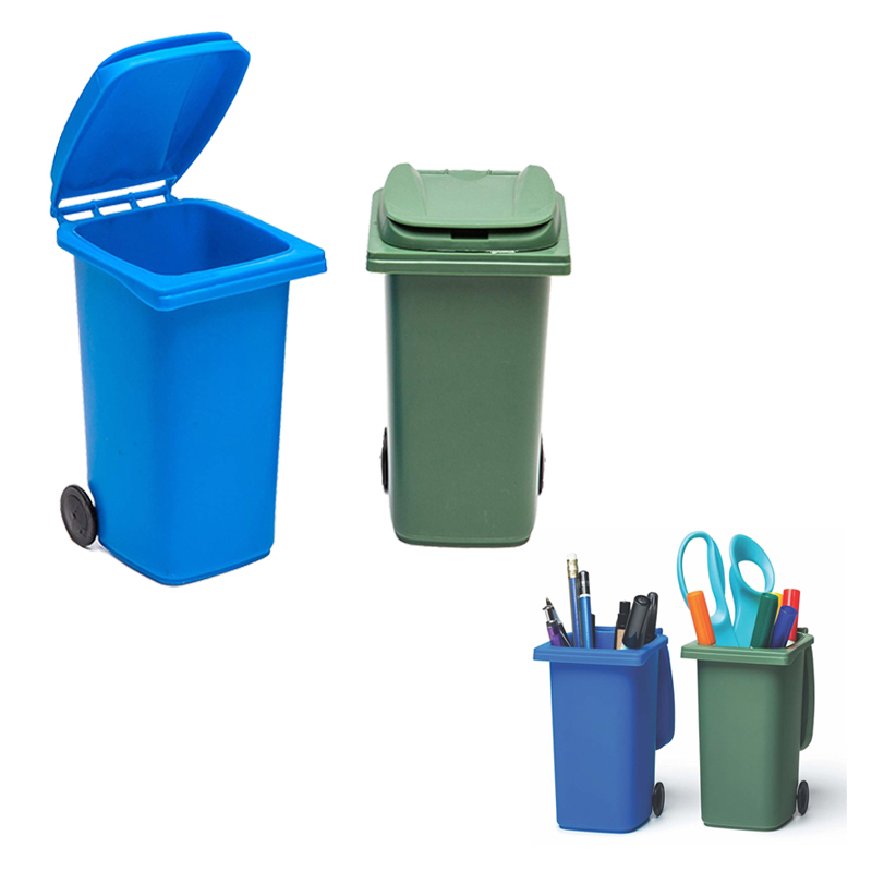 Mini Trash Can Shape Pen Holder 2