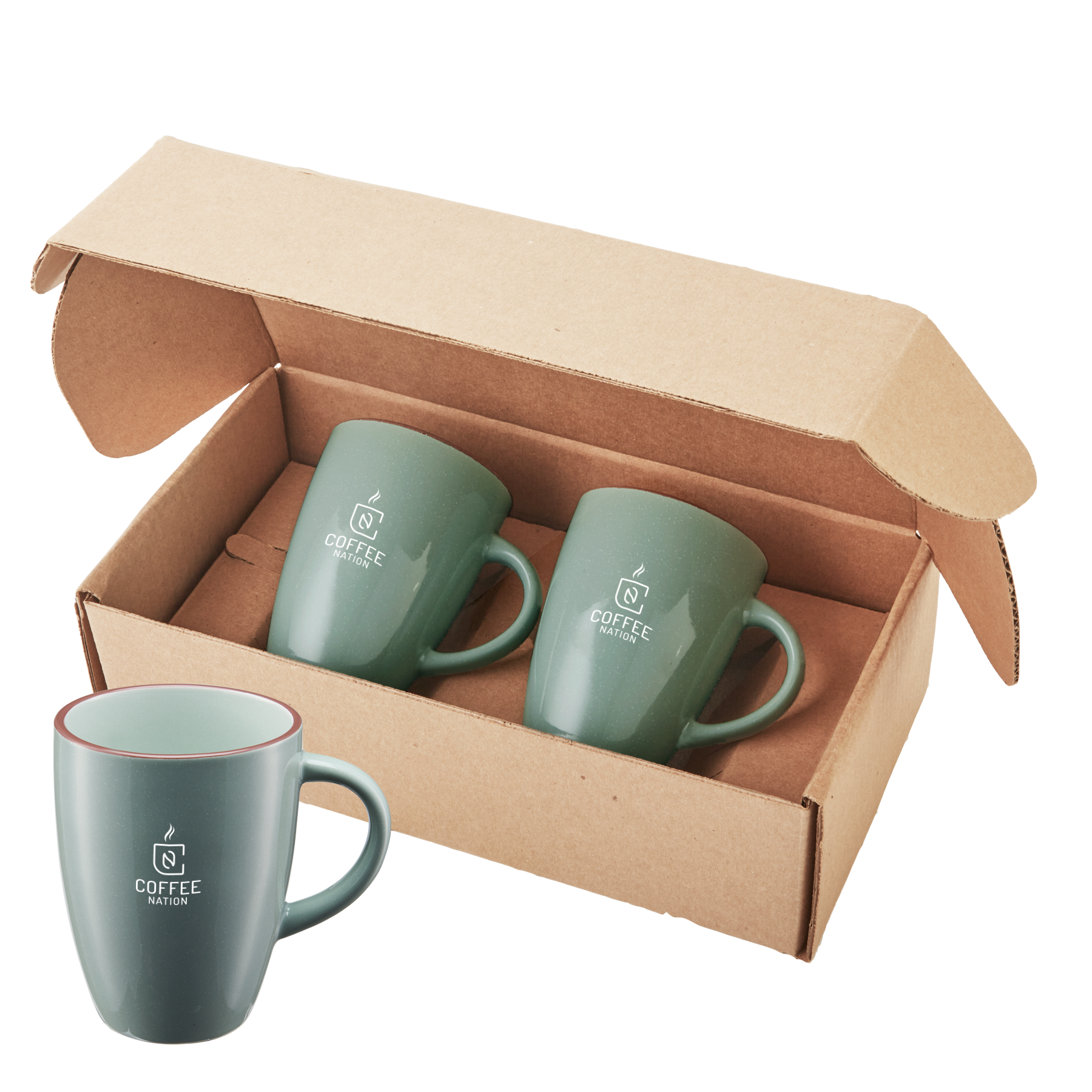 12 Oz. Pacific Ceramic Mugs Gift Set 2