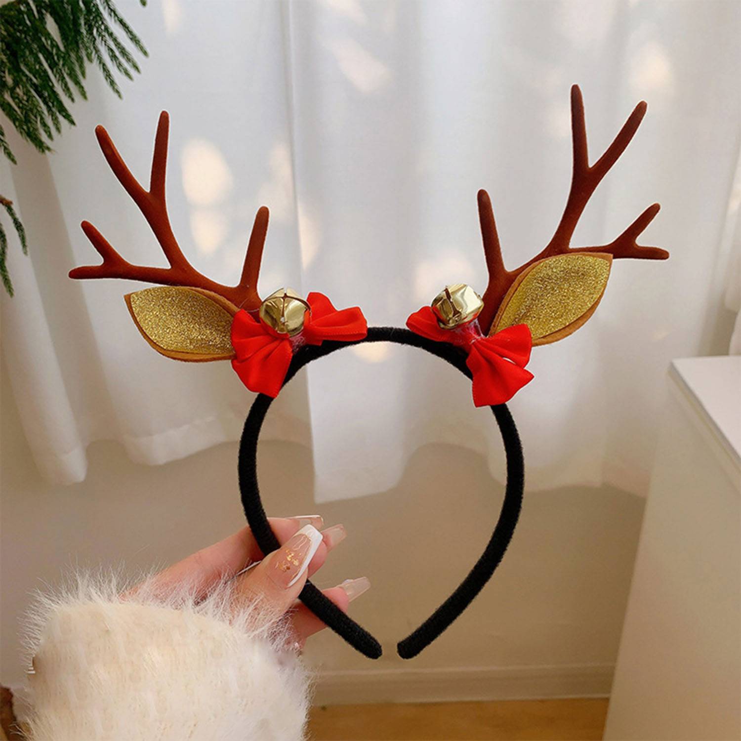 Chirtmas headband beautiful headwear cute antler 7