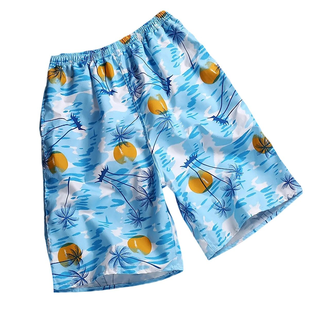 Polyester Beach Shorts with Adjustable Drawstring Waist 13