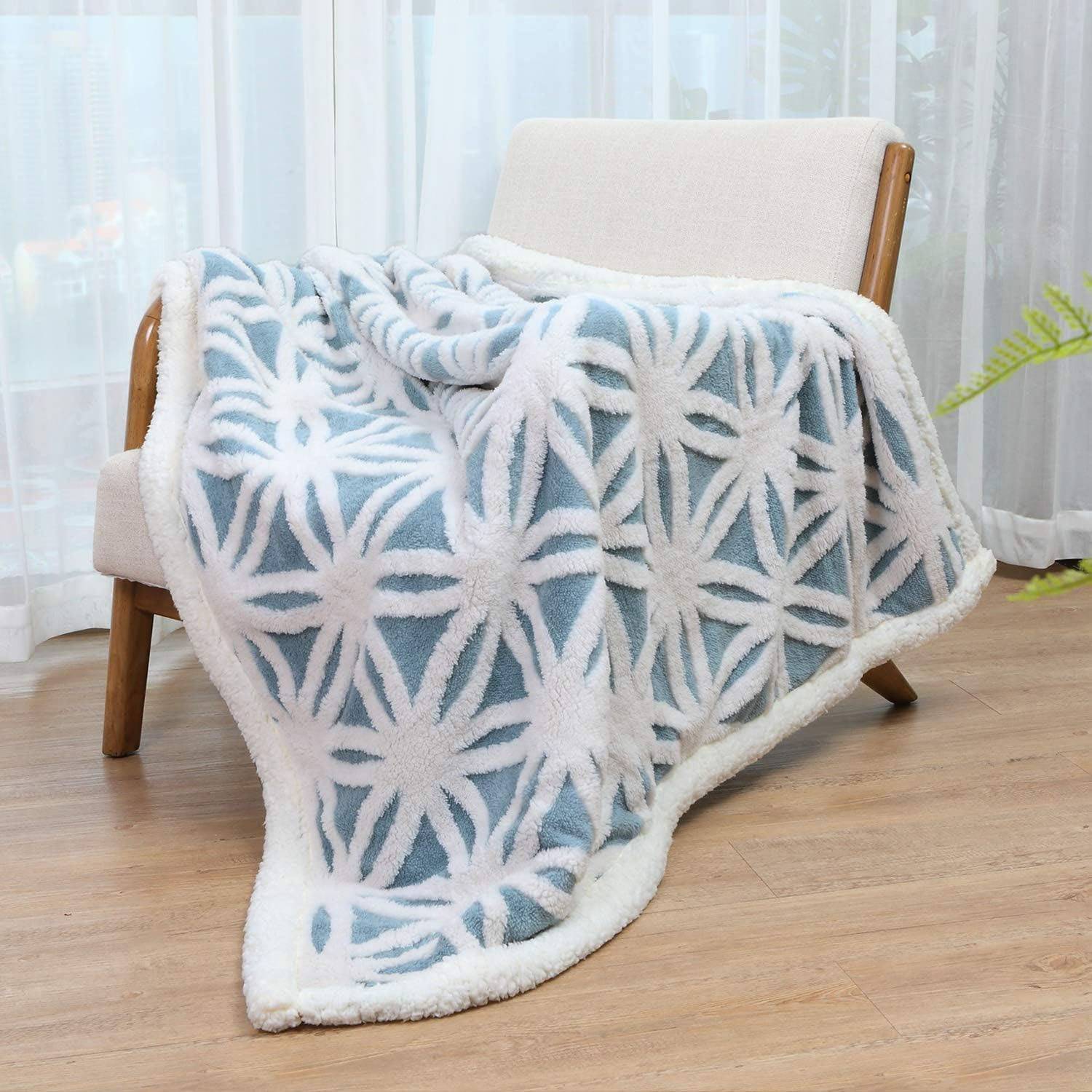Custom printed lambskin blanket 5