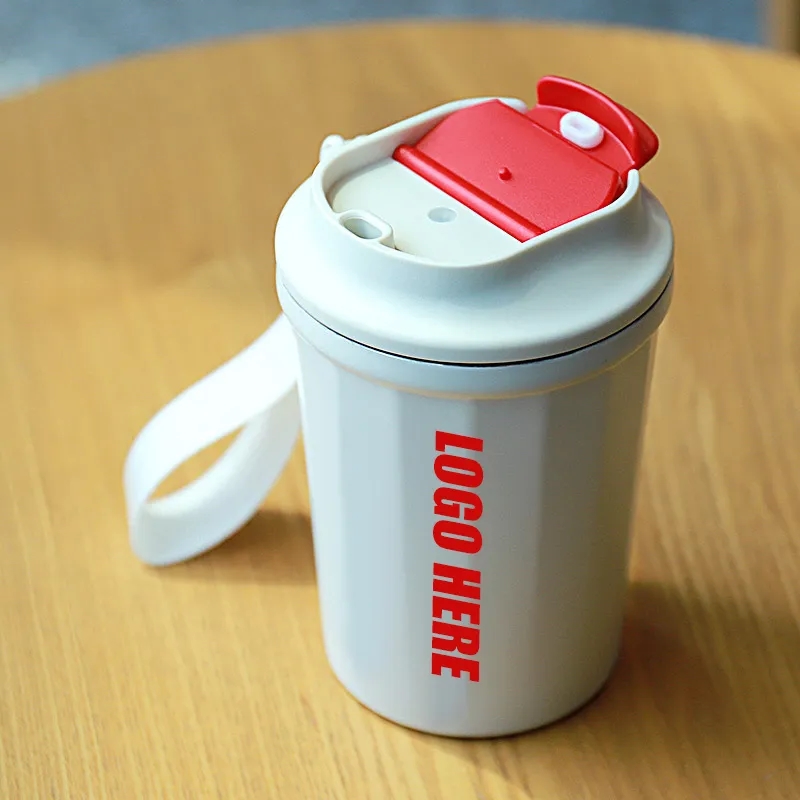 Coffee Vacuum Insulated Tumblers Thermos Cup with Rope 1