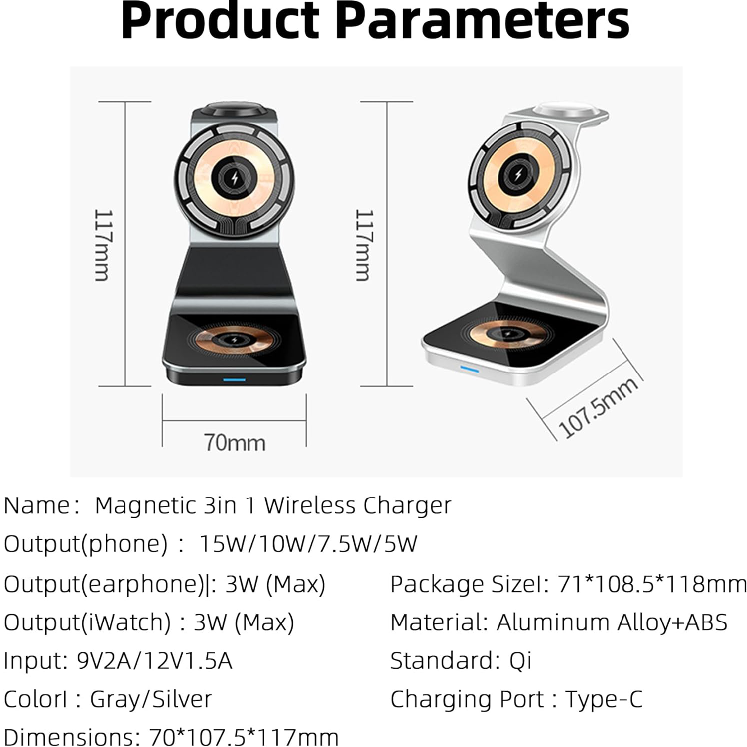 3 in 1 Wireless Charging Station 1