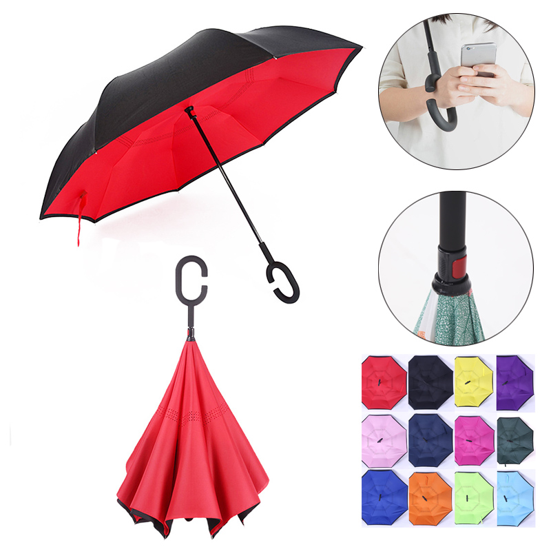 Handless Type C Double Reverse Umbrella 2