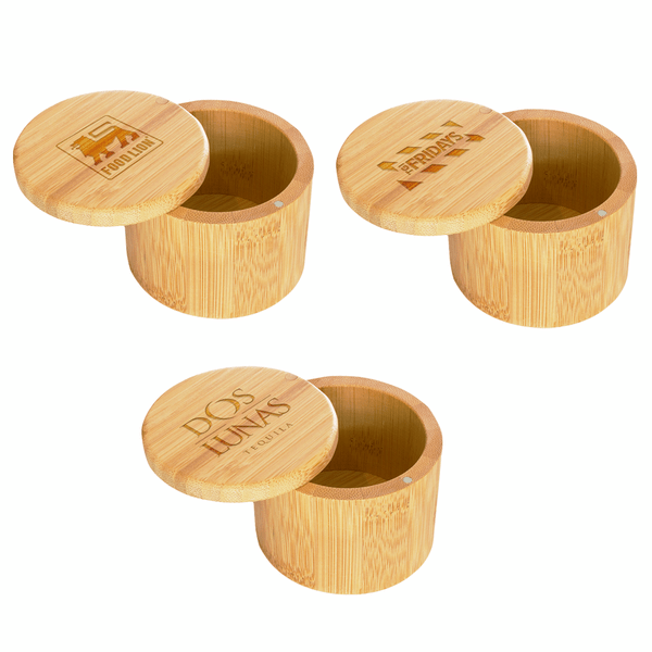 6 oz Round Salt Bamboo Box 29