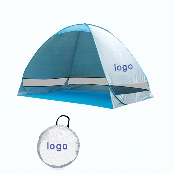 UV Protection Beach Tent With Silver Coating 4