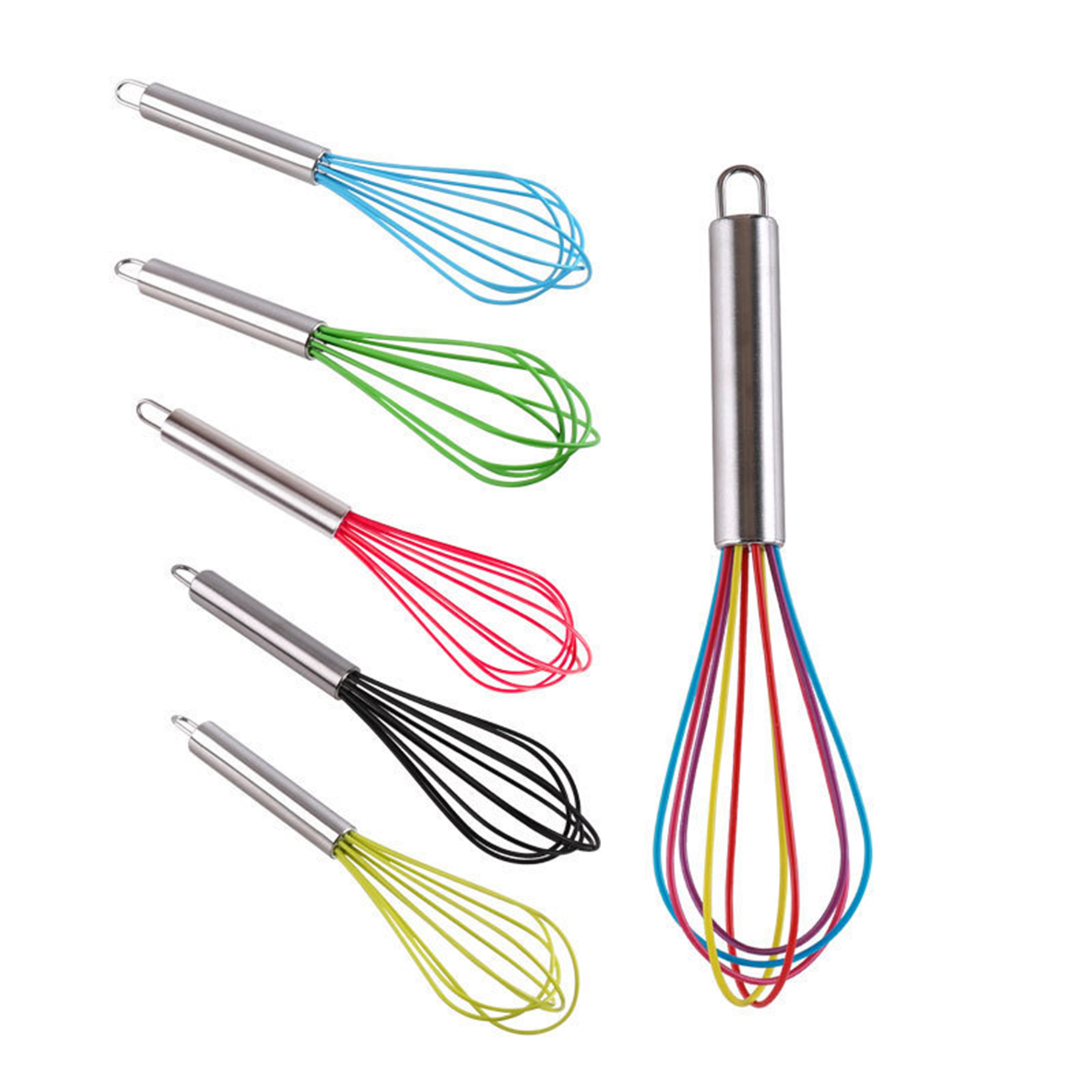 Mini Kitchen Whisk Silicone Egg Beater Blender 2