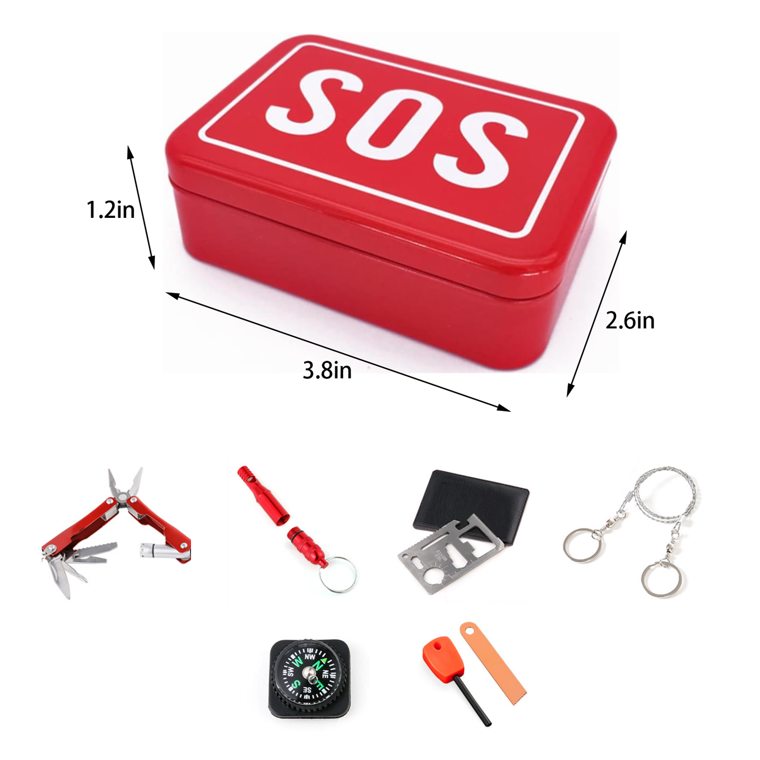 Outdoor Hiking Sos Survival Tool Kit 3