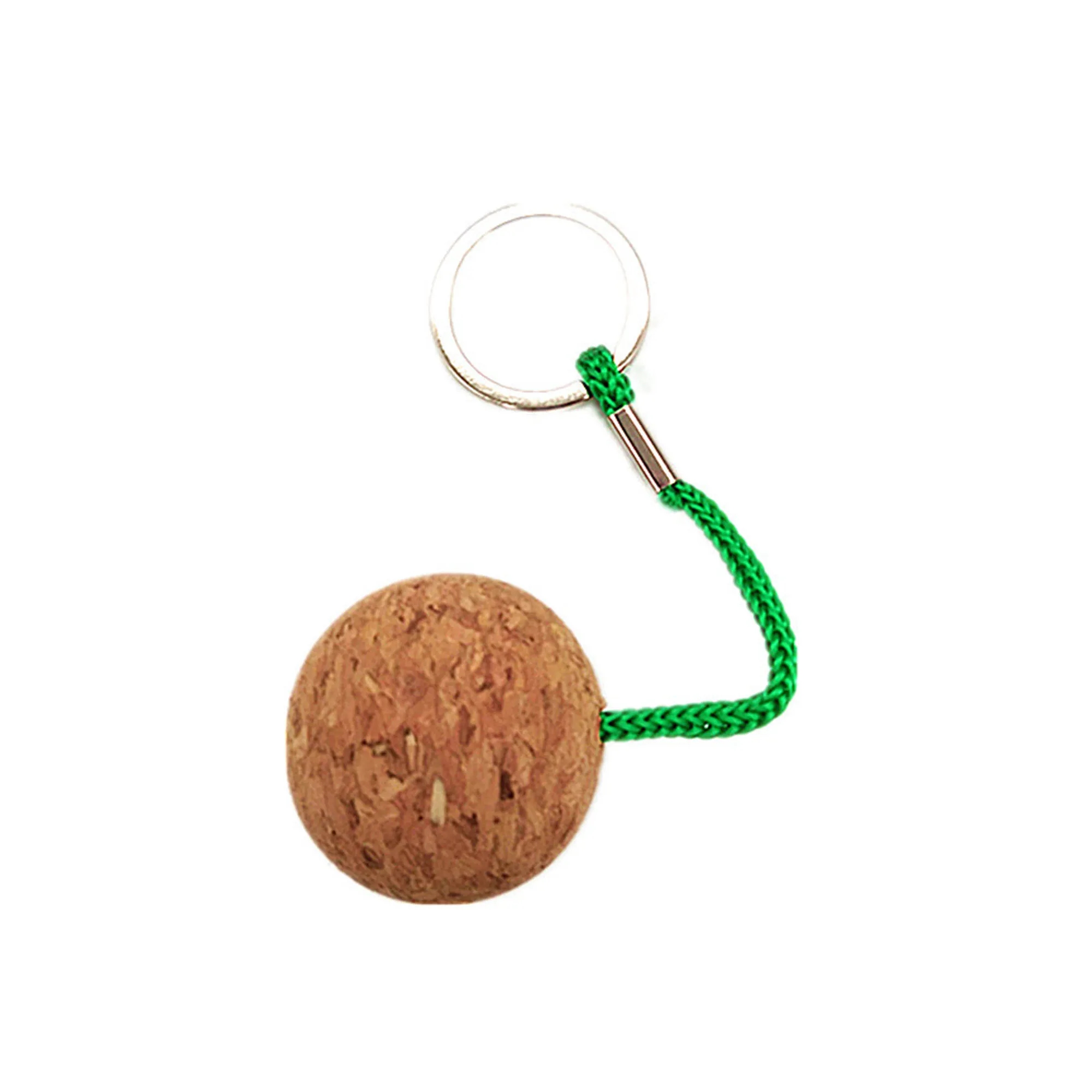 Floating Cork Keyring Buoyant Wooden Ball 2