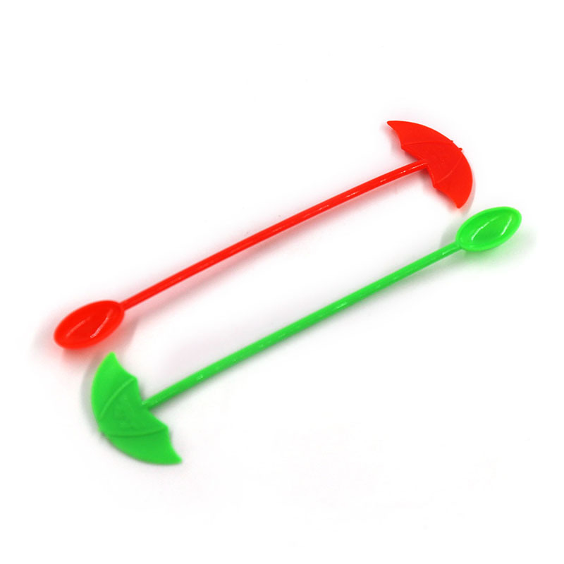 Umbrella plastic wine mixing stick 6