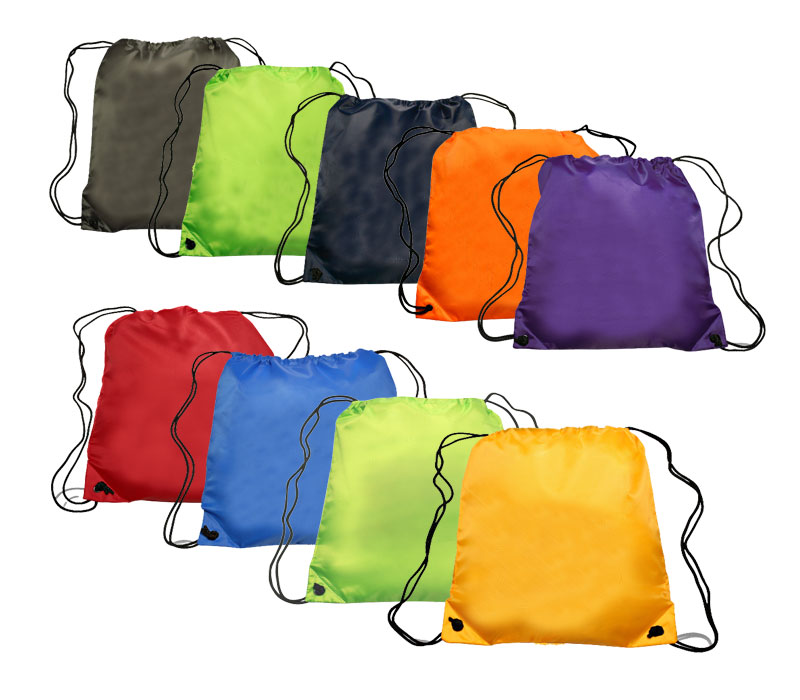 16.5" x 14" Polyester Drawstring Bag 3