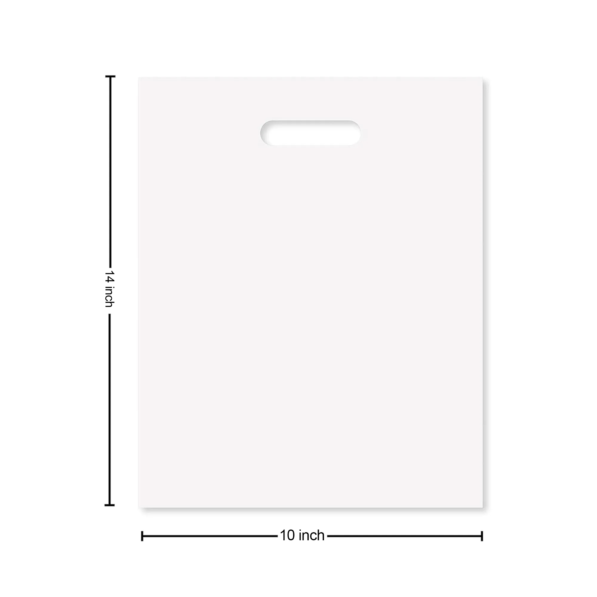 MOQ 100 Pcs Die-Cut Handle Plastic Bag 2
