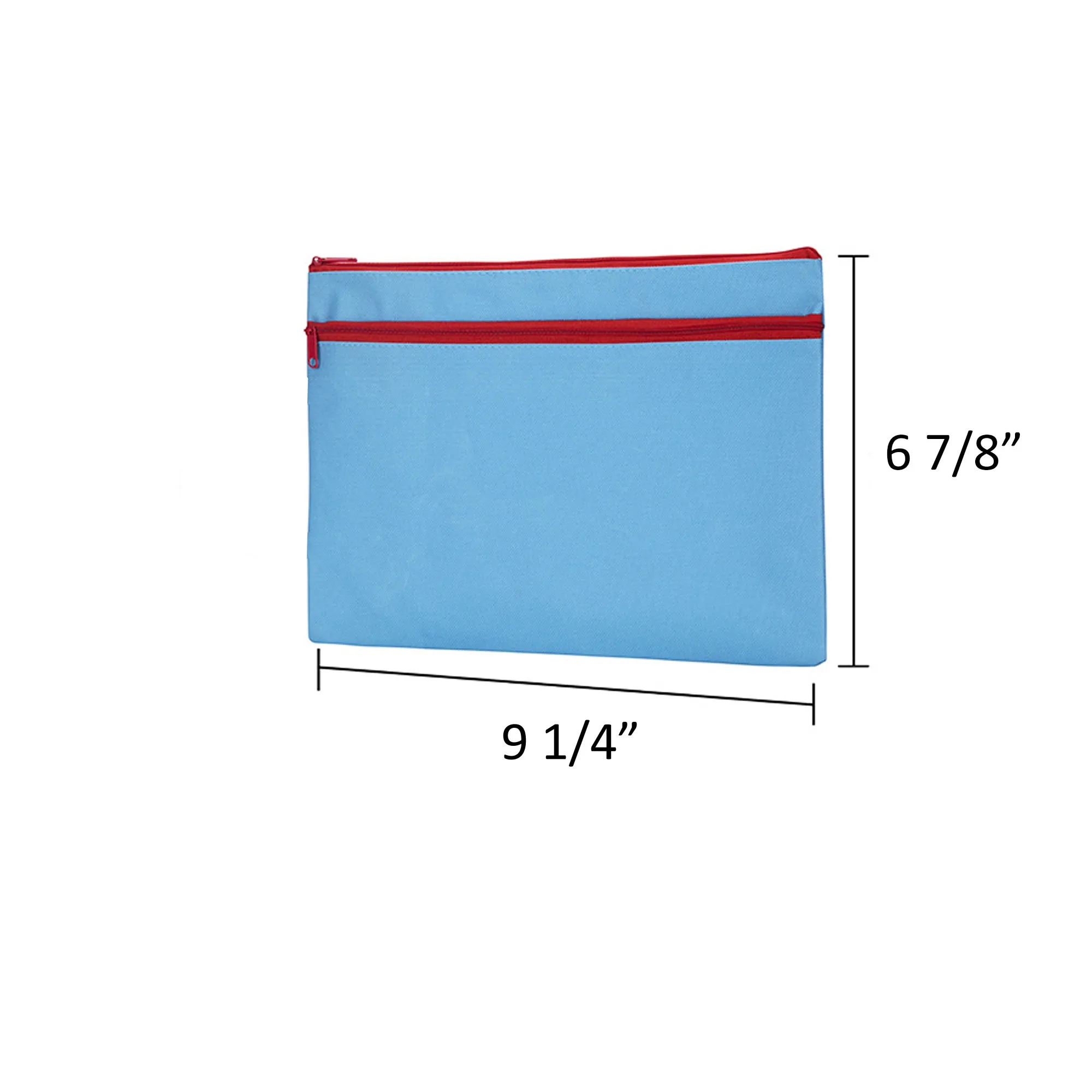 Silkscreen Colored Canvas Zipper Cosmetic Pouch 3