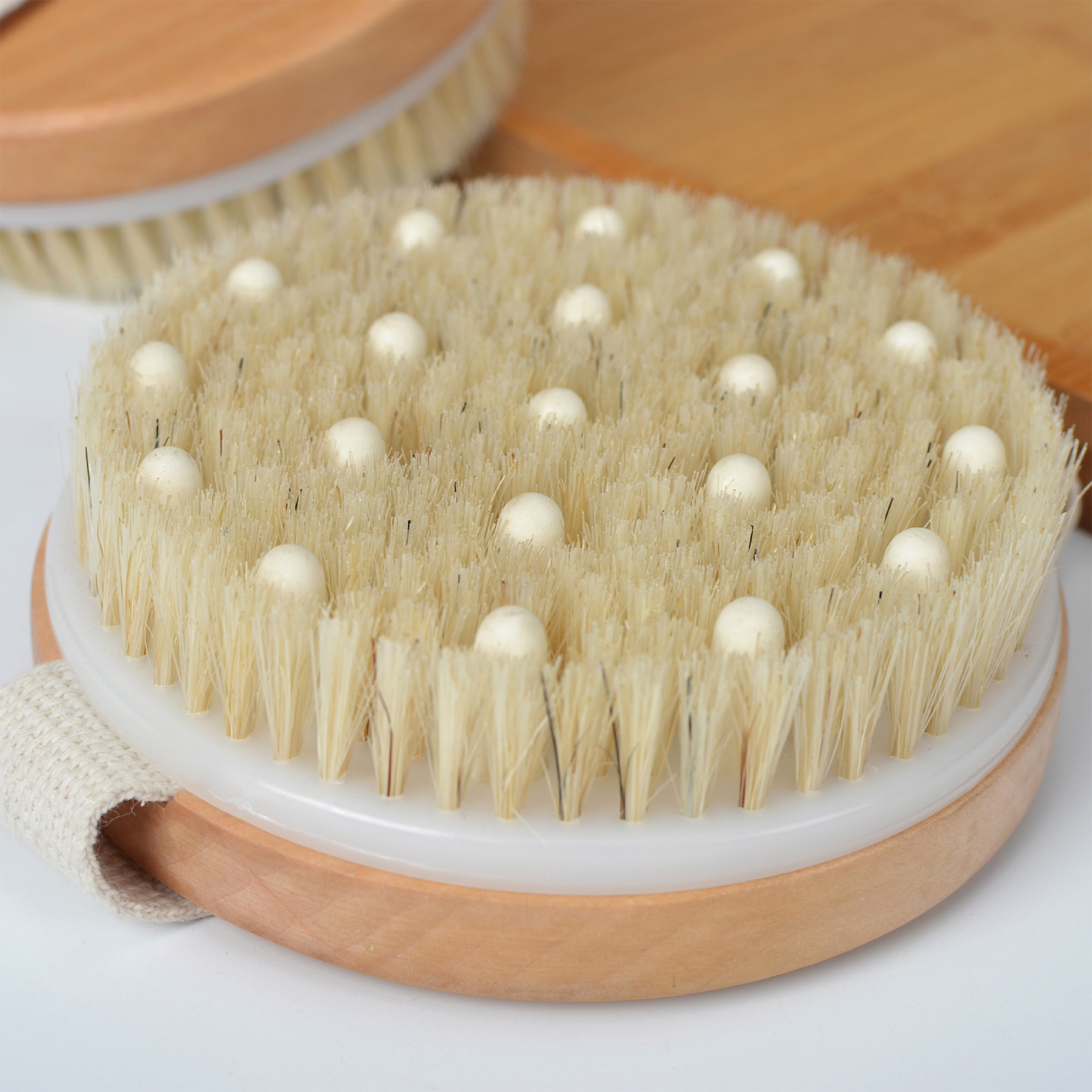 Wood Circular Massage Bath Brush 7