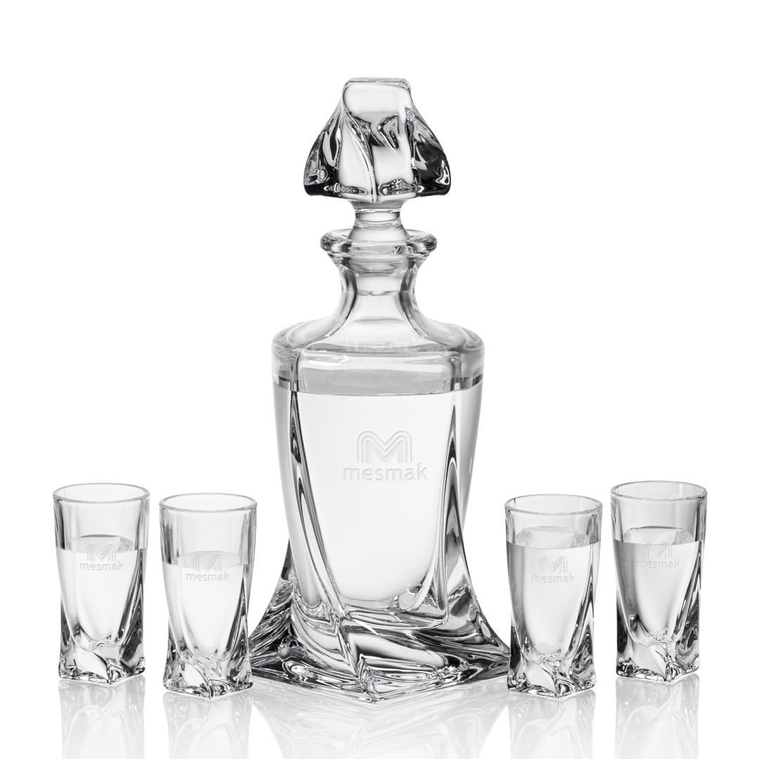 Oasis Shot Decanter Set, custom bottle opener with logo imprint 4