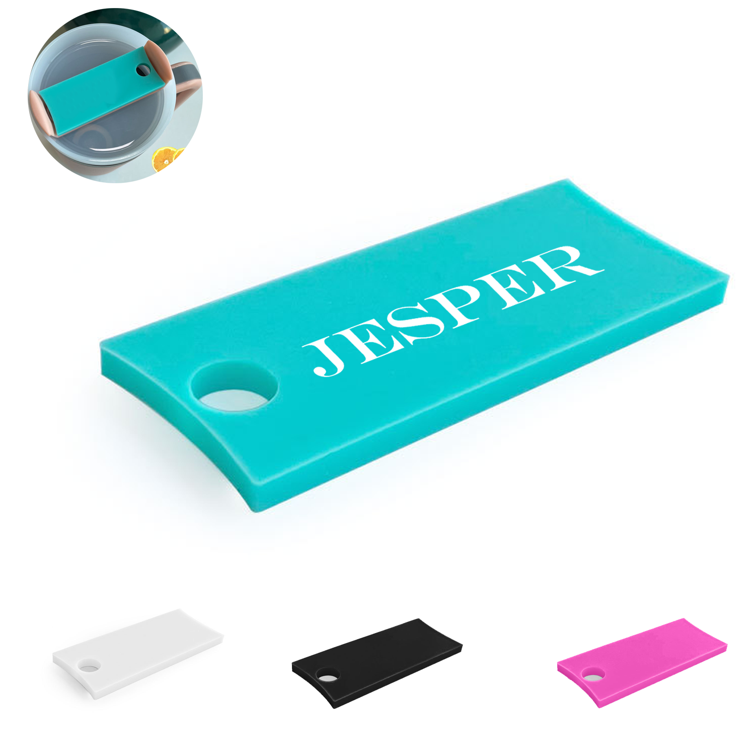Personalized Silicone Tumbler Name Plates