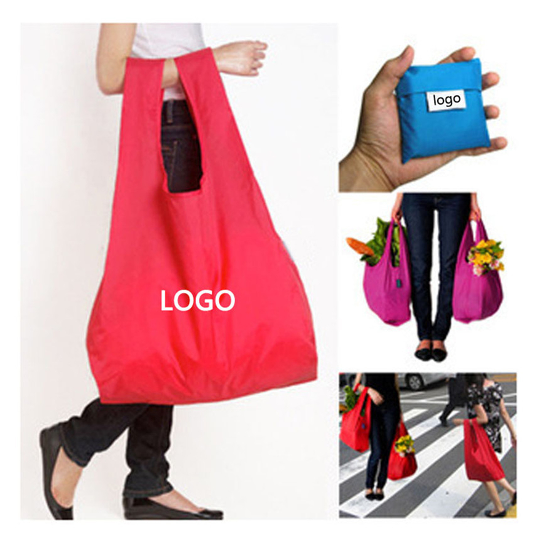 Foldable Shopping Tote With Small Bag 2
