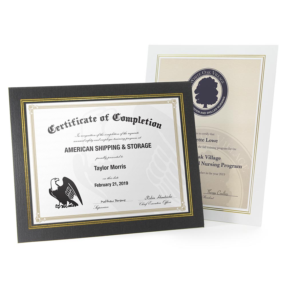 Dual Easel Certificate Frame 2